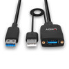 Type A Lindy 35m Hybrid USB 3.2 Gen 2 Cable