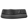 Wave Keys Ergonomic Wireless Keyboard Graphite Logitech