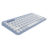 Wireless Keyboard and Mouse Combo Tonal Blue Logitech K380S Pebble 2