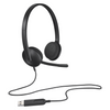 Wired USB-A Headset Logitech Black H340