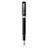 Parker Duofold Classic Fountain Pen Black and Palladium Trim Medium Nib