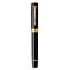 Duofold Classic Black Gold Trim Fountain Pen Medium Nib Parker