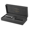 Black Lacquer Chrome Trim Fountain Pen Fine Nib Parker Ingenuity