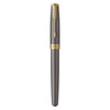 Parker Sonnet Grey Lacquer and Gold Trim Fountain Pen Medium Nib