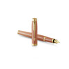 Parker Fountain Pen IM Writing Rituals Orange Lacquer and Gold Trim Medium Nib
