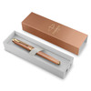 Parker IM Writing Rituals Orange Lacquer and Gold Trim Medium Nib Fountain Pen