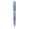 Parker IM Writing Rituals Fountain Pen Blue Lacquer and Chrome Trim Medium Nib