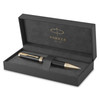 Parker Ingenuity Black Lacquer and Gold Trim Ballpoint Pen Medium Tip