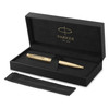 Parker Sonnet Cisele Golden Gold Trim Ballpoint Pen Medium Tip