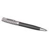 Parker Ballpoint Pen Sonnet Premium Metal Grey Lacquer and Rose Gold Trim Medium Tip