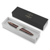 Parker IM Monochrome Burgundy Stainless Steel Ballpoint Pen Medium Tip