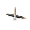 Waterman Carene Medium Nib Metal and Black Lacquer Gold Trim Fountain Pen 18K Gold