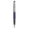 Waterman Expert Metal and Blue Lacquer Palladium Trim Fountain Pen Medium Nib