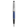 Waterman Expert Deluxe Metal and Blue Lacquer Palladium Trim Fountain Pen Medium Nib
