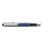 Metal and Blue Lacquer Palladium Trim Fountain Pen Waterman Expert Deluxe Medium Nib
