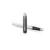 Waterman Hemisphere Medium Nib Black and White Lacquer Palladium Trim Fountain Pen