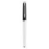 Hemisphere Black and White Lacquer Palladium Trim Fountain Pen Medium Nib Waterman
