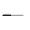 Black and White Lacquer Palladium Trim Ballpoint Pen Waterman Hemisphere Medium Tip