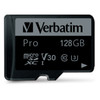Verbatim 128GB Pro Micro SDXC Card Class 10 UHS-3 AD Verbatim 128GB Pro Micro SDXC Card Class 10 UHS-3 AD