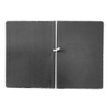 Reader Cover Black Mottled Board with White Elastic Tie 270 x 190mm Writer