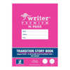 Writer Premium Transition Story Book 330 x 240mm 96 Page 24mm Qld Year 1 Ruled + Red Margin Pack of 10