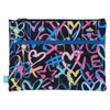 Spencil Hearts and Crosses A4 Twin Zip Pencil Case Spencil Hearts and Crosses A4 Twin Zip Pencil Case
