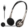 Verbatim USB-A Headset with Black Grey Boom Microphone