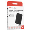 Verbatim Power Bank Black 5000mah Magnetic Wireless Charging