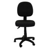 Rapidline EC070BM Black Fabric Back Operator Chair Medium