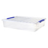 Sistema Plastic Storage Container with Tray 30L Dark Blue