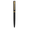 Waterman Impression Ballpoint Pen Black with Gold Trim Medium Tip Blue Ink Gift Box