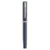 Waterman Fountain Pen Impression Blue with Chrome Trim Medium Nib Blue Ink Gift Box