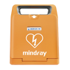 Mindray C1A fully automatic defibrillator AED front view in orange carry case