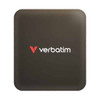 Verbatim SnapBack SSD 512GB in Mocha Metallic front view with Verbatim logo