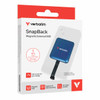 Verbatim SnapBack SSD retail packaging showing the blue portable MagSafe compatible external SSD