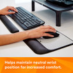 3M 70005275147 Precise Mouse Pad with Gel Wrist Rest Interlace MW85B Black | MegaX