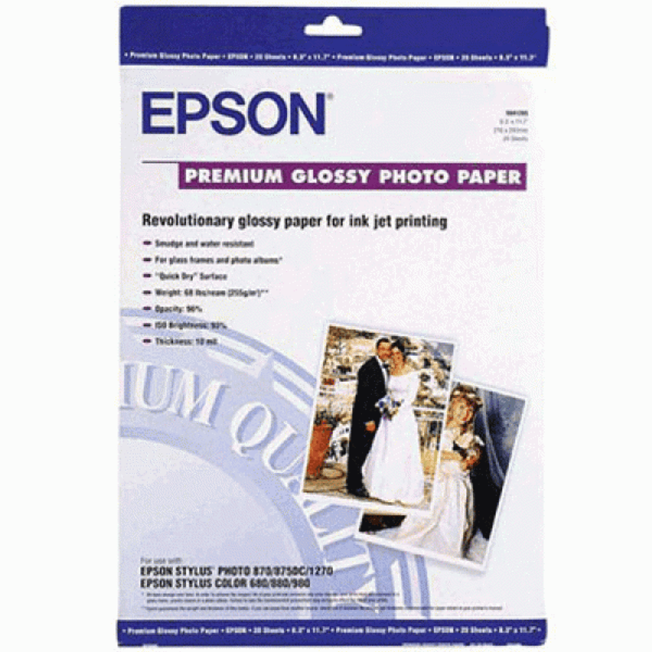 Epson S041289 A3 Premium Glossy Photo Paper 255gsm Pack 20 Sheets Mega Office Supplies 6636