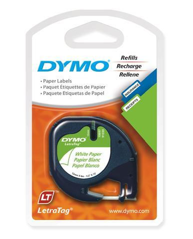 dymo letratag 12mm x 4m