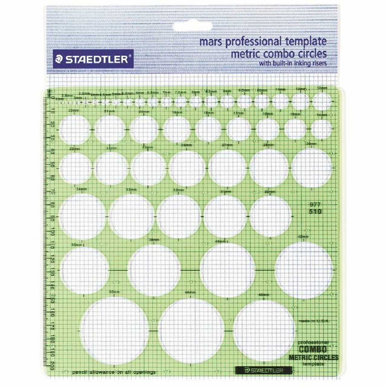  Staedtler Combo Circle Template 977 110 : Office Products