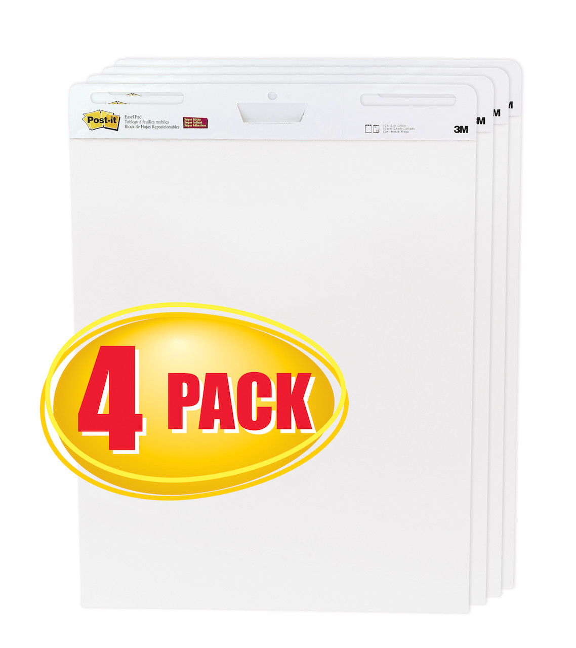 Post-It Super Sticky Easel Pad Yellow Lined 635 x 775mm Pack 2