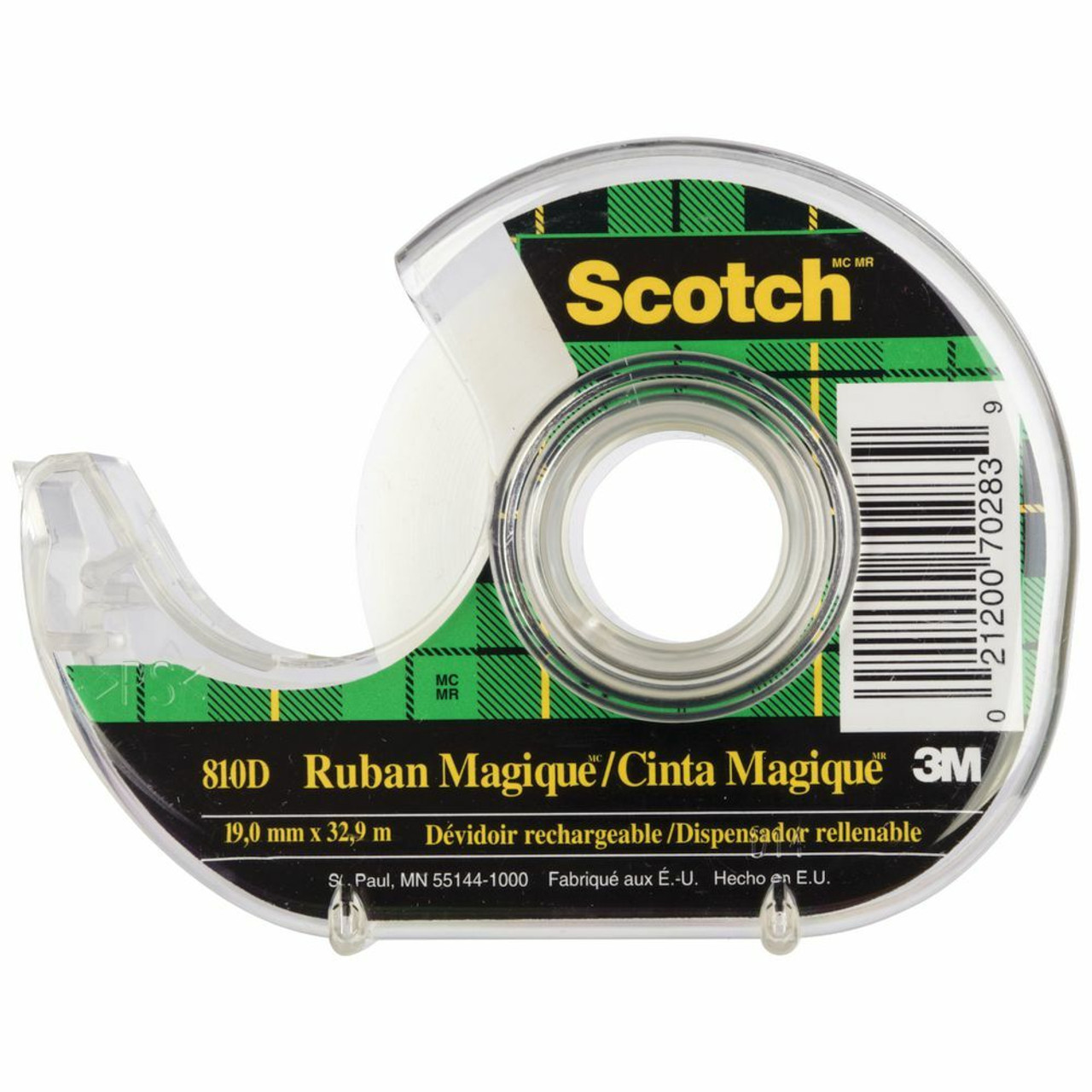 3M 810 19MM Sealing Tape, Scotch, Transparent, 19 mm x 33 m