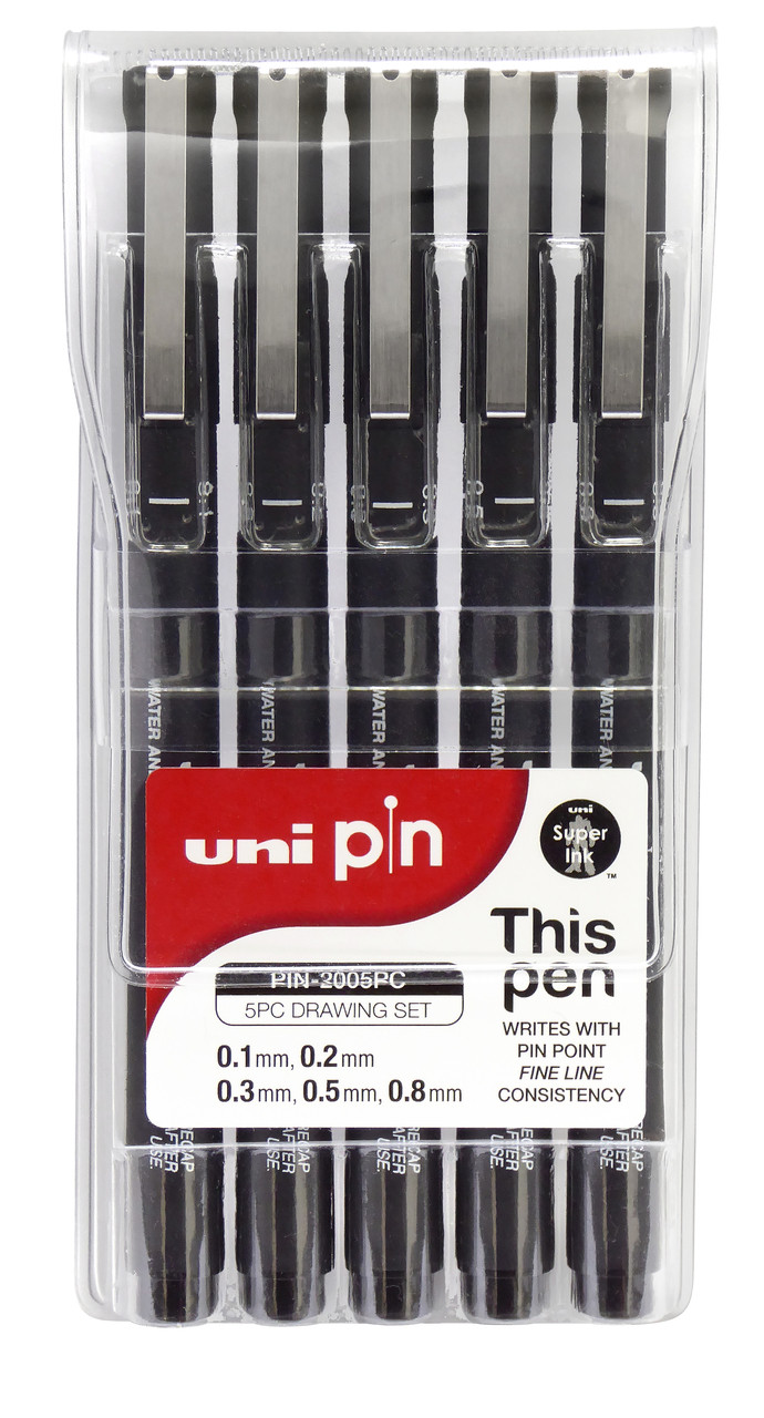 Uni Pin Fineliners 0.3mm Black