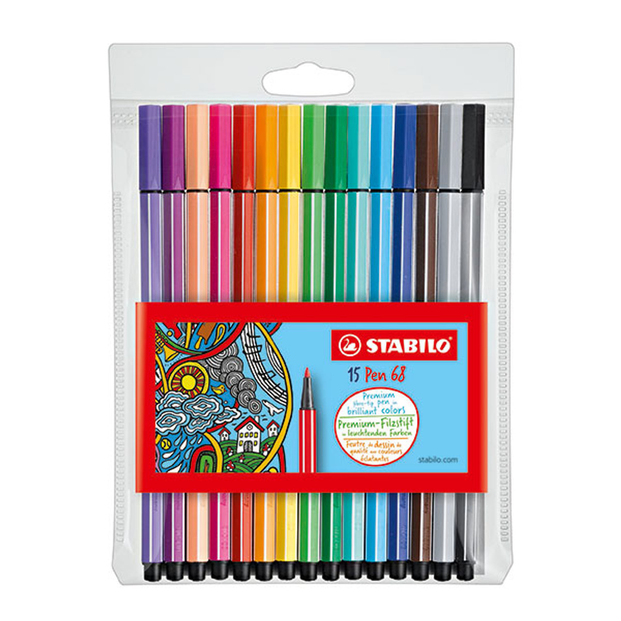Stabilo Pen 68 Color Chart