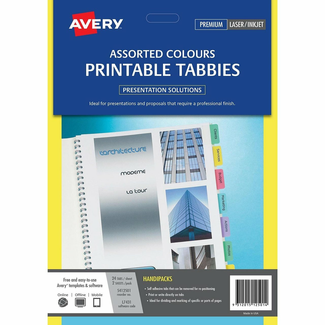 avery printable tabs