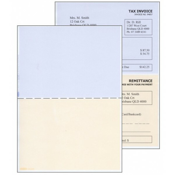 Bala A5 Plain Centre Horizontal Perforation Blue/Beige Ream of 500