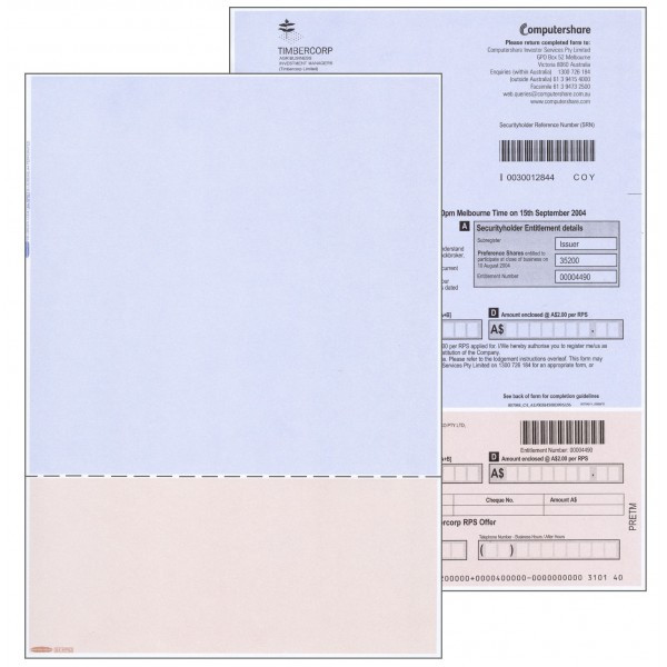 Bala A4 Plain Horizontal Perforation 92mm Blue/Beige Ream of 500