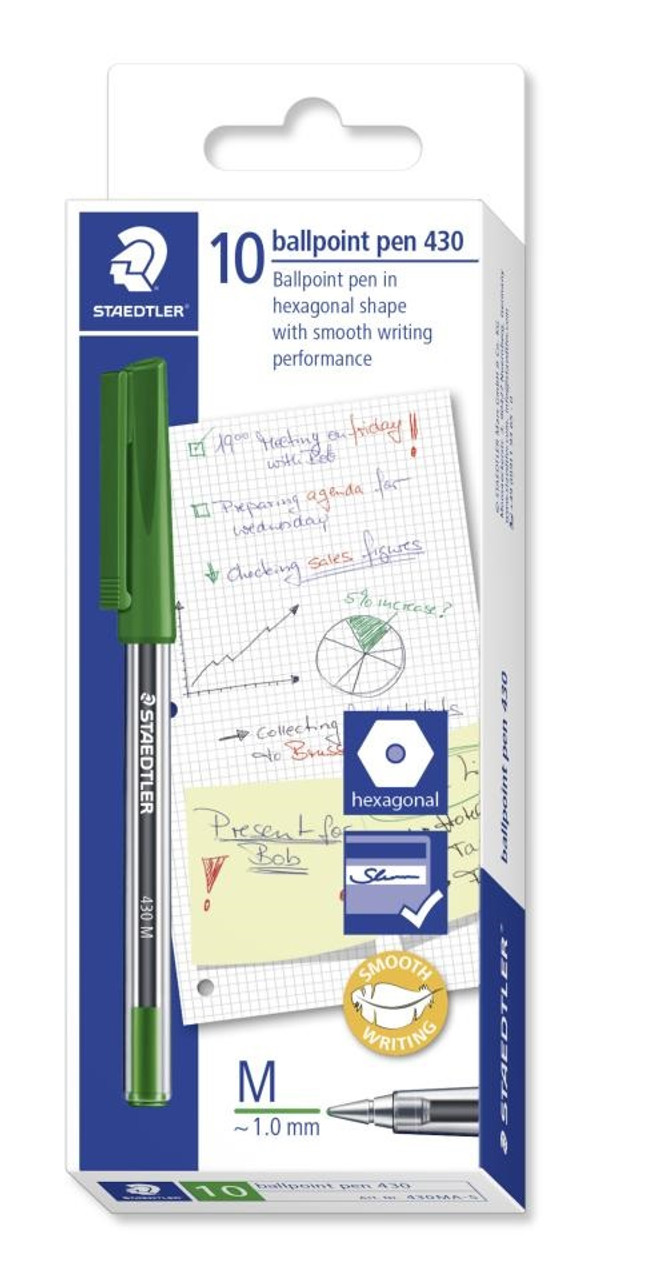 Staedtler Stick Pen 430 Blue, Staedtler Pencils, Office Supplies