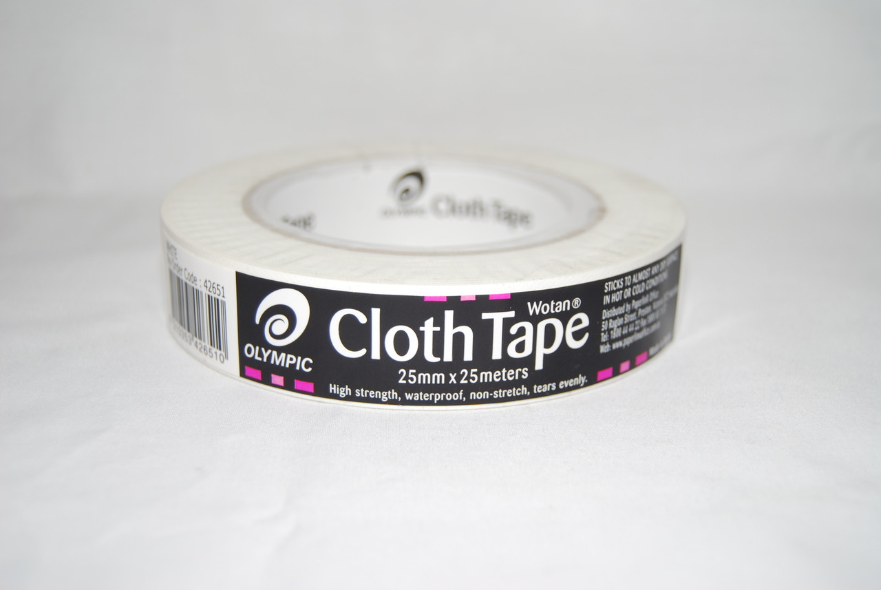 Cloth book binding tape.