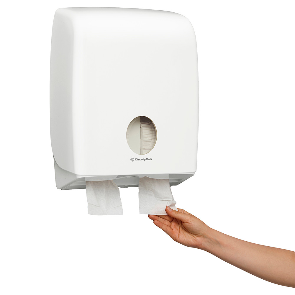Aquarius 69900 Single Sheet Toilet Tissue Twin Dispenser White | Mega ...