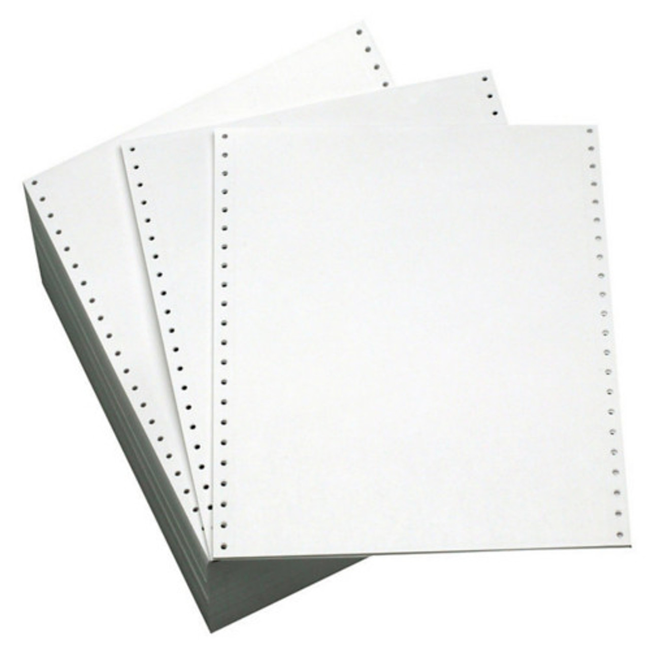 Staples Fanfold Paper, 9.5 x 11, Blank White - 1000 sheets